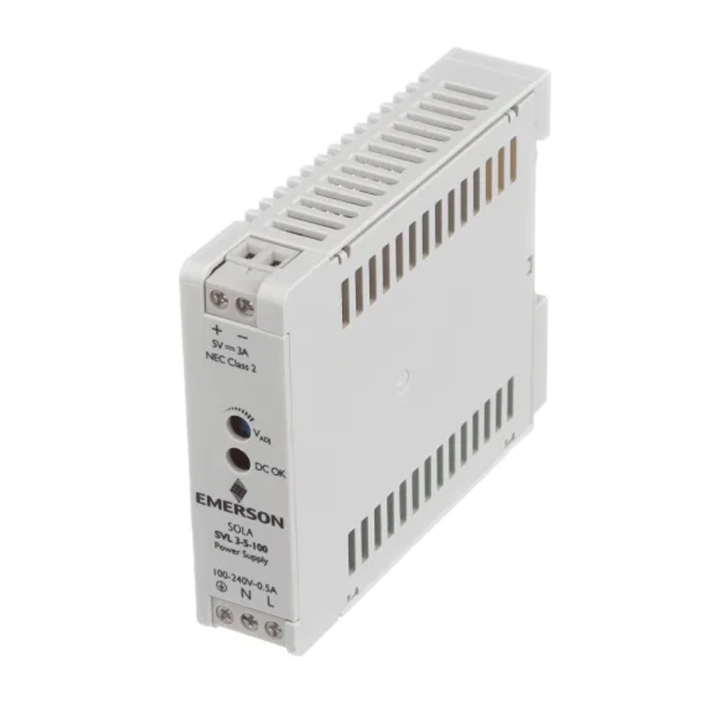 SVL35100 SOLAHD SVL DIN RAIL, ESSENTIALS ONLY POWER SUPPLY, 15W, 5V OUTPUT, 85-264VAC INPUT (SVL 3-5-100)